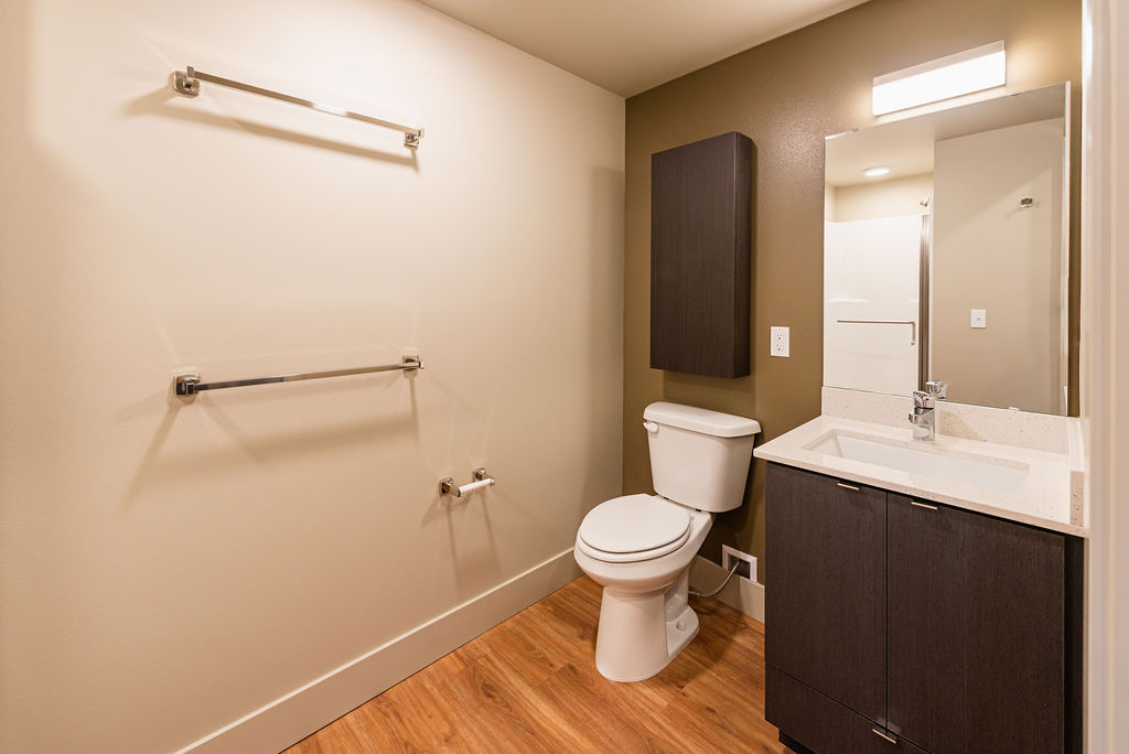 Spacious Bathroom Layouts At Clark Apartments in Seattle, WA