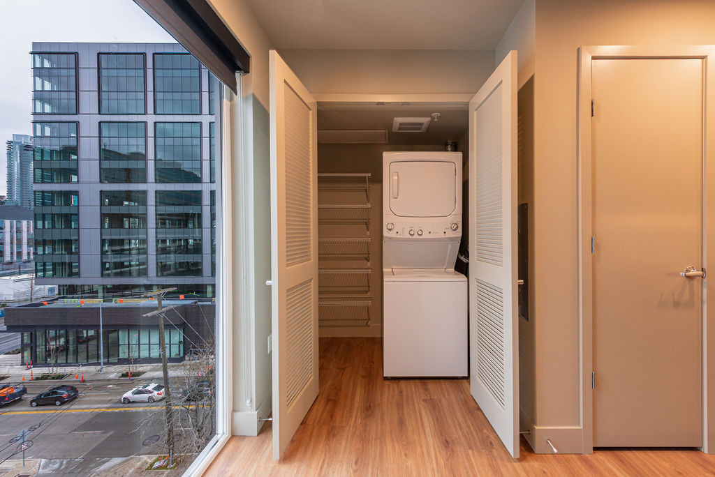 In-Unit Washer & Dryer At Clark Apartments in Seattle, WA