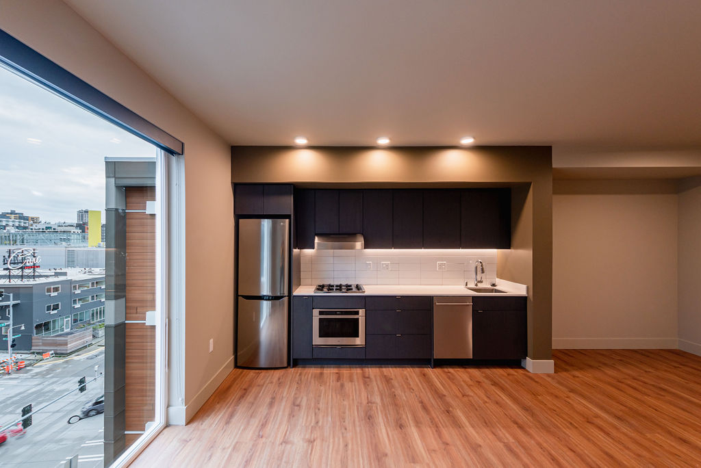 Modern Kitchen Layouts At Clark Apartments in Seattle, WA
